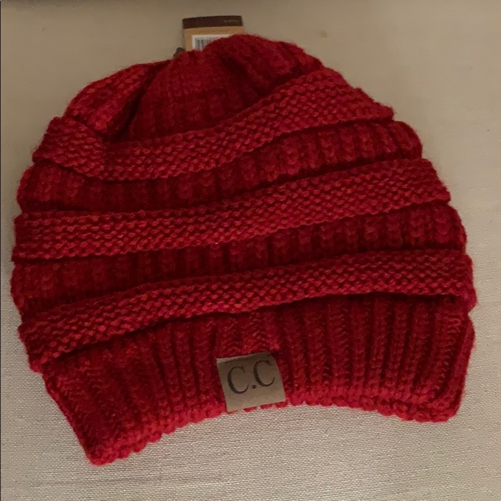NEW C.C. Exclusives Cable Knit Beanie Knit Hat